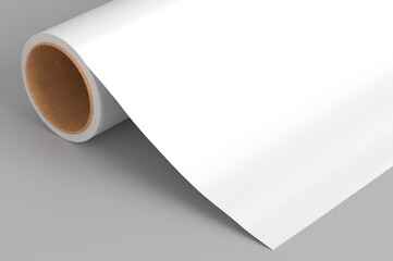 wrapping paper roll mockup with space for template