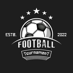 Football logo design template