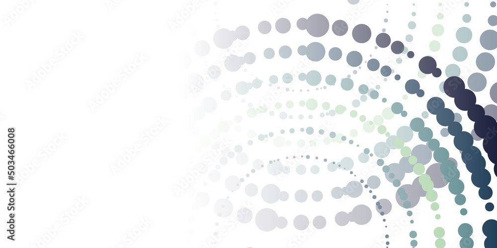 Poster abstract colorful spotted curved concentric pattern - randomly colored geometric spots texture with 
