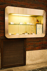 喫茶店の店頭食品サンプル