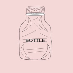 illustration of a bottle of water