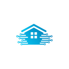 unique smart house logo design