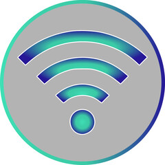 Wireless Network Symbol, Wifi sign for wireless connection, data transfer and communication