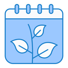 Eco calendar Icon Design