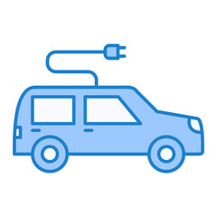Electric Car Icon Design