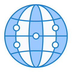 Globe Netowrk Icon Design