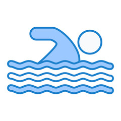 Swimmer Icon Design