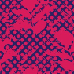 Leaf Dotted Seamless Pattern Design