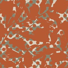 Leaf Dotted Seamless Pattern Design