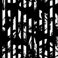 Floral Striped Seamless Pattern Design