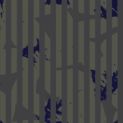 Floral Striped Seamless Pattern Design