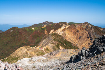 那須岳から見た朝日岳【栃木県・那須塩原市】