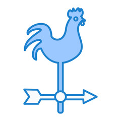 Weathercock Icon Design