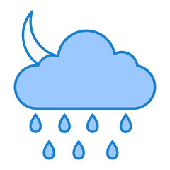Rainy Night Icon Design