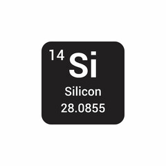 Si silicon chemical element periodic table
