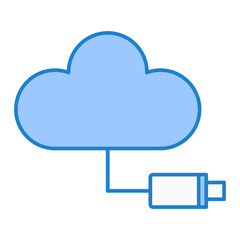 Cloud Cable Icon Design