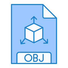 OBJ File Format Icon Design