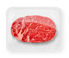 Beef steak packaging