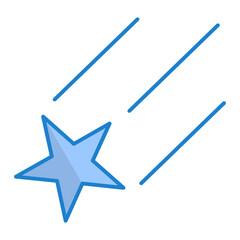Falling Star Icon Design