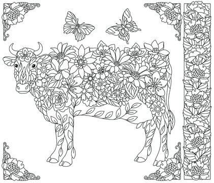 Black Backgrounds Are Hitting The Adult Coloring Book Market, by Green Cow  Land
