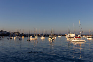Fototapeta premium A view on marina with boats