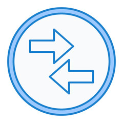 Opposite Arrow Icon Design