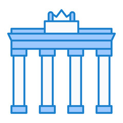 Brandenburg Gate Icon Design