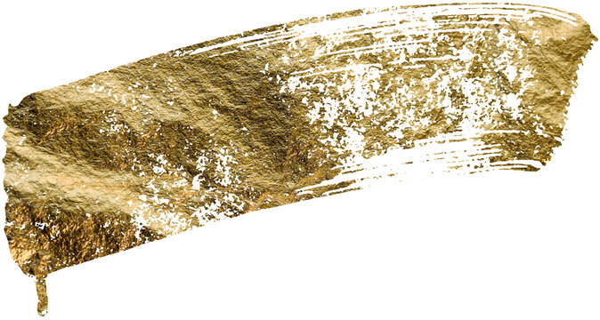 gold foil brush mark