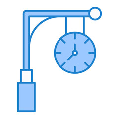 Train Clock Icon Design