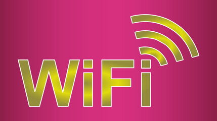 Wireless Network Symbol, Wifi sign for wireless connection, data transfer and communication
