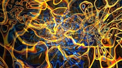 Beautiful abstract background for art projects, cards, business, posters. 3D illustration, computer-generated fractal