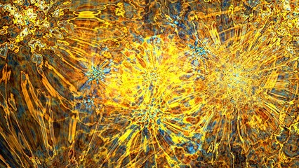 Beautiful abstract background for art projects, cards, business, posters. 3D illustration, computer-generated fractal