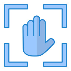 Hand Scan Icon Design