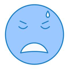 Disappointment Emoji Icon Design