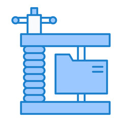 Fototapeta premium File Compression Icon Design