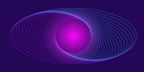 Spiral sound wave rhythm line dynamic abstract vector background. vector eps 10
