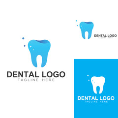 Dental logo, logo for dental health, and logo for dental care. Using a template illustration vector design concept