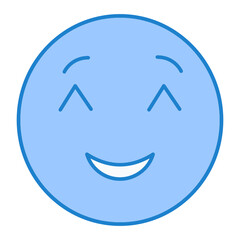 Shy Emoji Icon Design
