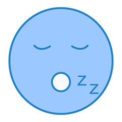 Sleeping Emoji Icon Design