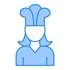 Lady Chef Icon Design