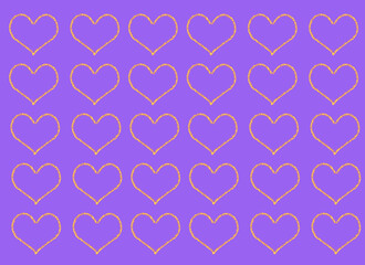 y2k style burning heart purple color simple pattern img
