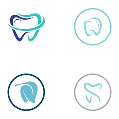 Dental logo, logo for dental health, and logo for dental care. Using a template illustration vector design concept