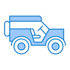 Army Car Icon Design