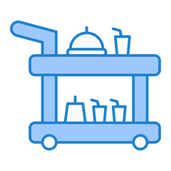 Food Trolley Icon Design