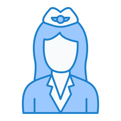 Flight Attendant Icon Design