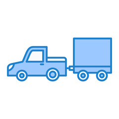Baggage Truck Icon Design
