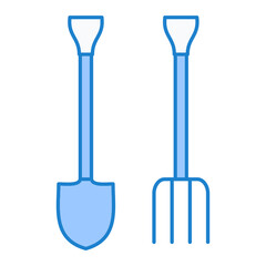 Gardening Tools Icon Design