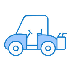 Golf Cart Icon Design