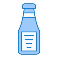 Ketchup Bottle Icon Design
