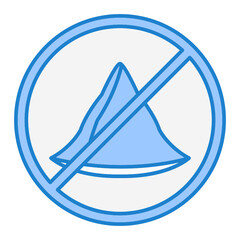 No Food Icon Design